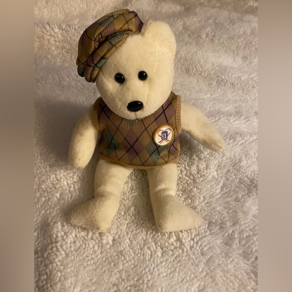 3 for $15 w bundle PGA TY Beanie baby 2006 Tour Teddy  collectible